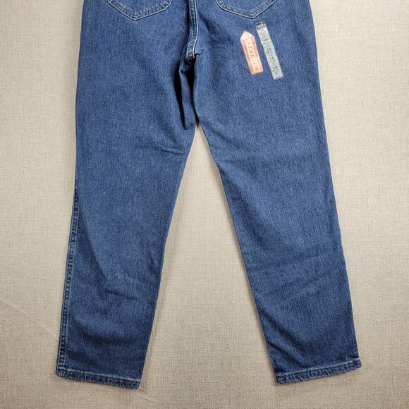 Lee Womens Jeans 10P Denim Blue Slim Fit Low Rise Tapered Leg Stretch Button NEW - Picture 5 of 12